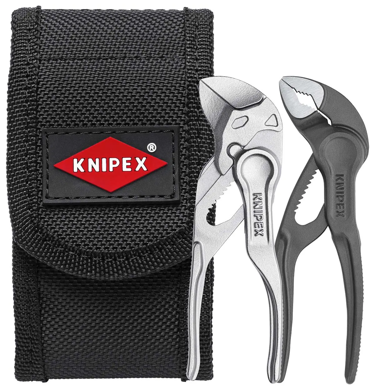  Jeu de 2 mini-pinces XS avec pochette ceinture - KNIPEX - 00 20 72 V04 XS