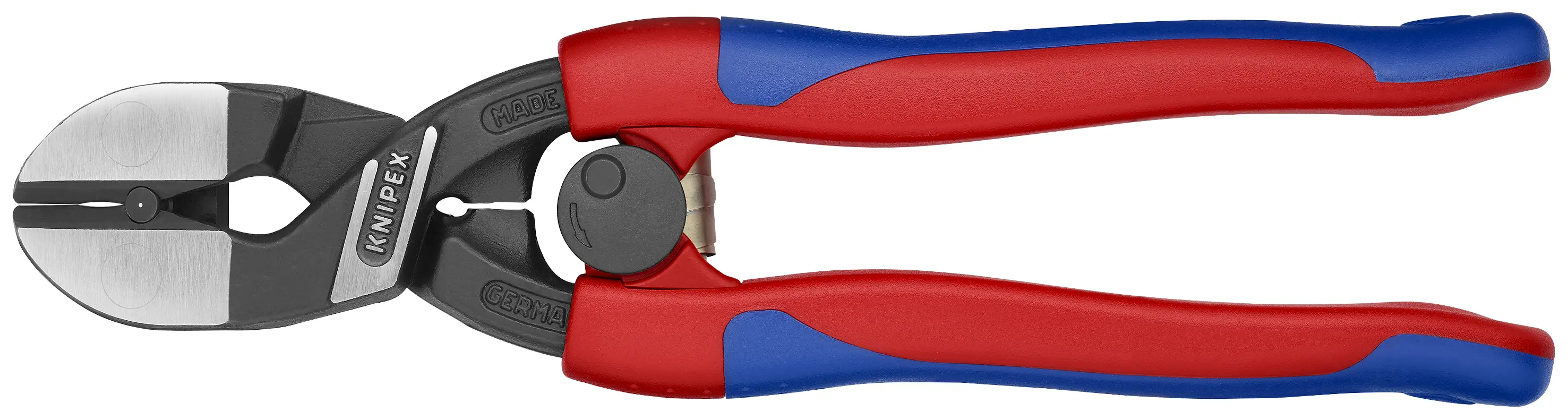 Coupe boulons compact Cobolt® Evidé - Coudé - Gainage bi-matière avec ressort - KNIPEX - 71 42 200