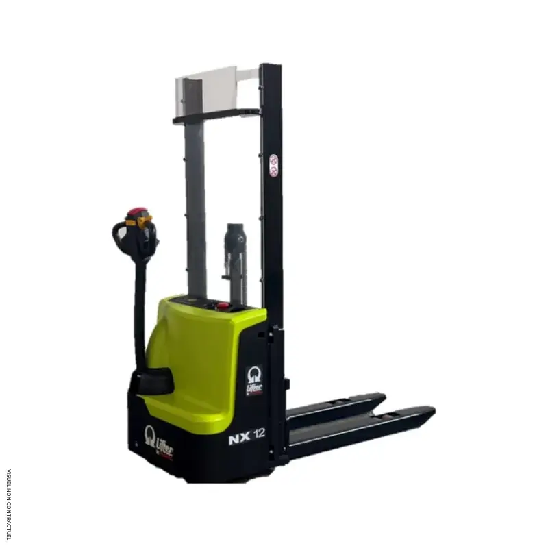 Gerbeur électrique NX 12/20 AGM - Batterie AGM - Capacité 1 200 kg - Hauteur max 2 000 mm - PRAMAC - HN412000000