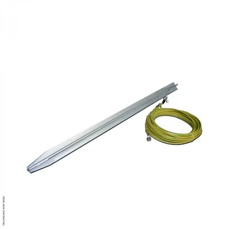 Piquet de terre 1 M pour groupes 10 kW+ avec câble 2.5 m 16mm² - PRAMAC - PY000A000A2