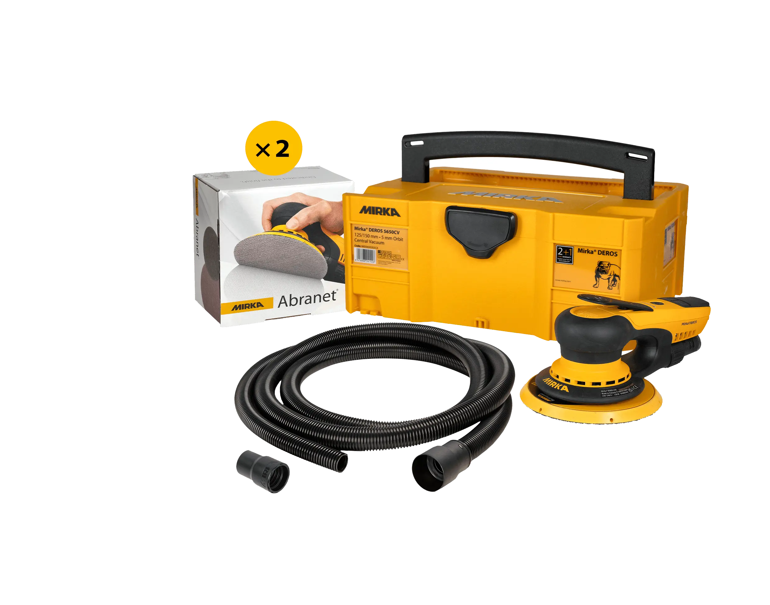 Pack DEROS II Pro avec Abranet et accessoires dans Coffret - MIRKA - KIT2409CDMFR