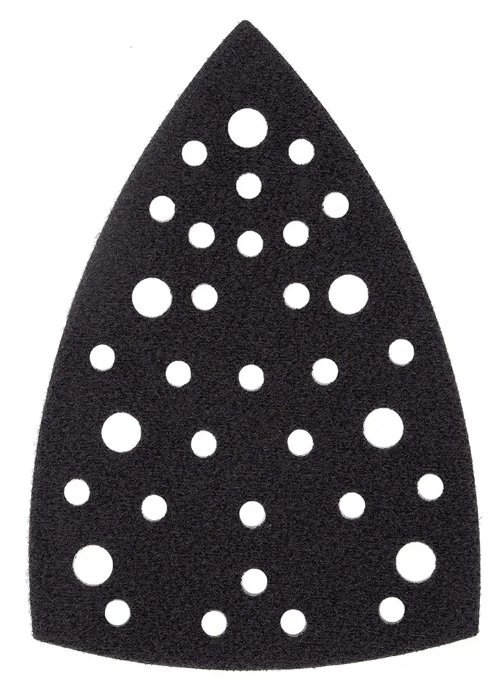 Support de protection 100x152x152mm autoagrippant pour ponceuse delta triangulaire 32 trous - MITKA - 1 pièce - 829591211