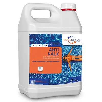 Anti calcaire 5L C/4 P/128 4LS/100m3 - POOLSTYLE - PSL-500-0017