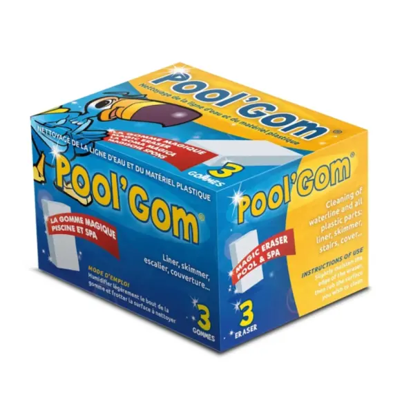  Pool'Gom - Gomme magique -Boîte de 3 - POOLSTYLE - PSC10826