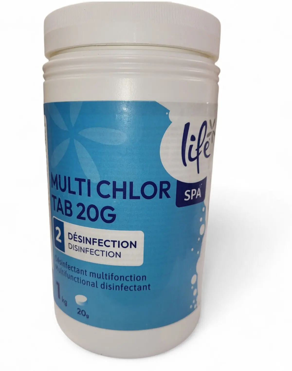 Chlore multifonction 1 kg pour spa - LIFE - LIF-500-0007