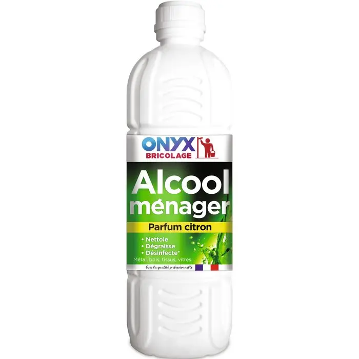Alcool ménager 90° parfum citron - 1 litre - ONYX - 817325