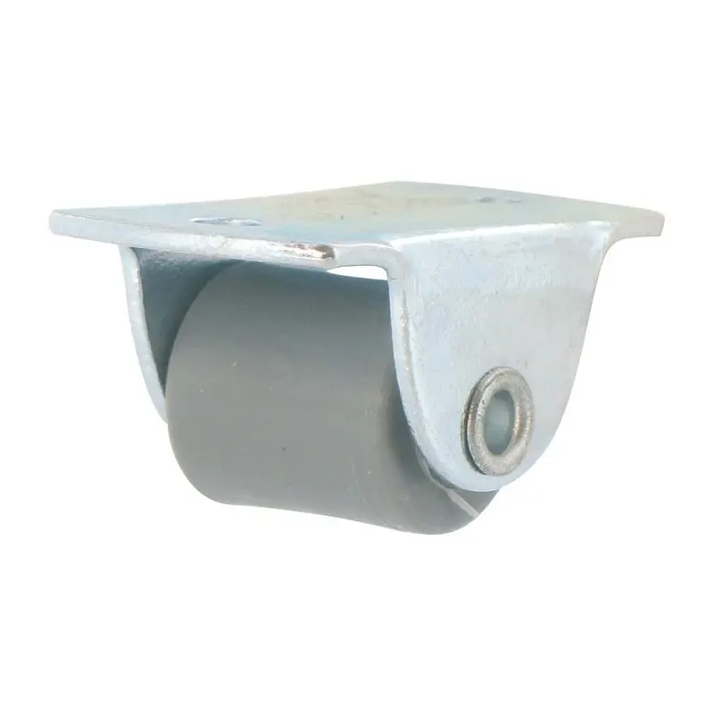 Roulette fixe platine sans frein D.16 galet nylon gris charge 12kg - GUITEL HERVIEU - 72