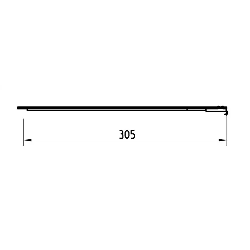 Prolongateur de crémone OF s/14mm - ROTO FRANK 