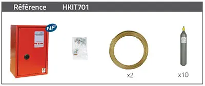 Désenfumage asservi BluePack Clip OF CO2 30g - BLUETECK - HKIT701
