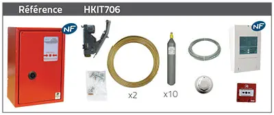 Bluepack clip avec déclenchement électrique HKIT706 pour le désenfumage - BLUETEK - HKIT706