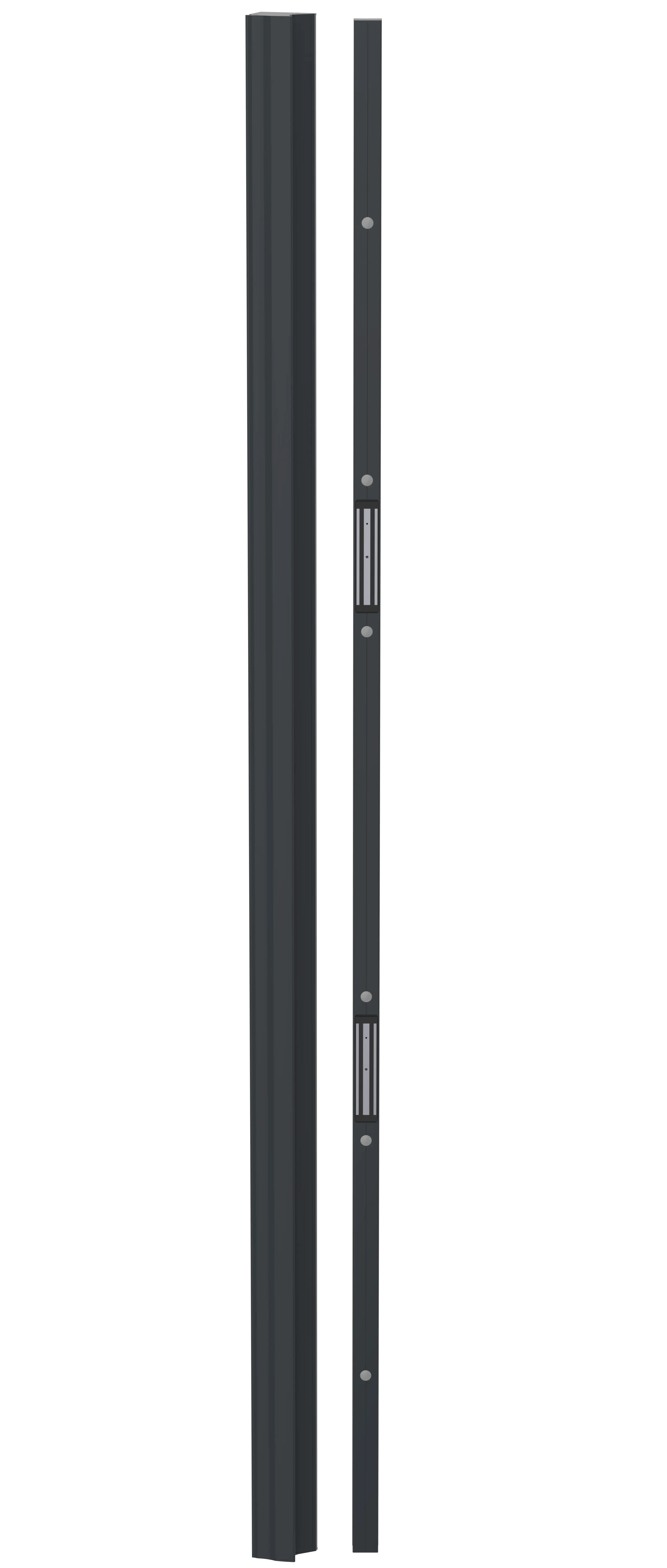 Bandeau ventouse 2500 mm 2 x 300 daN 12/24V DC NF S 61-937 - Gris anthracite - SEWOSY - CPREG2N/250-7016