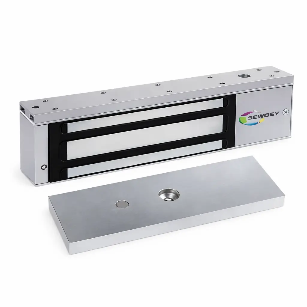 Ventouse électromagnétique applique 500 daN 12-24V DC + CTC + LEDs - SEWOSY - EF550CTC 