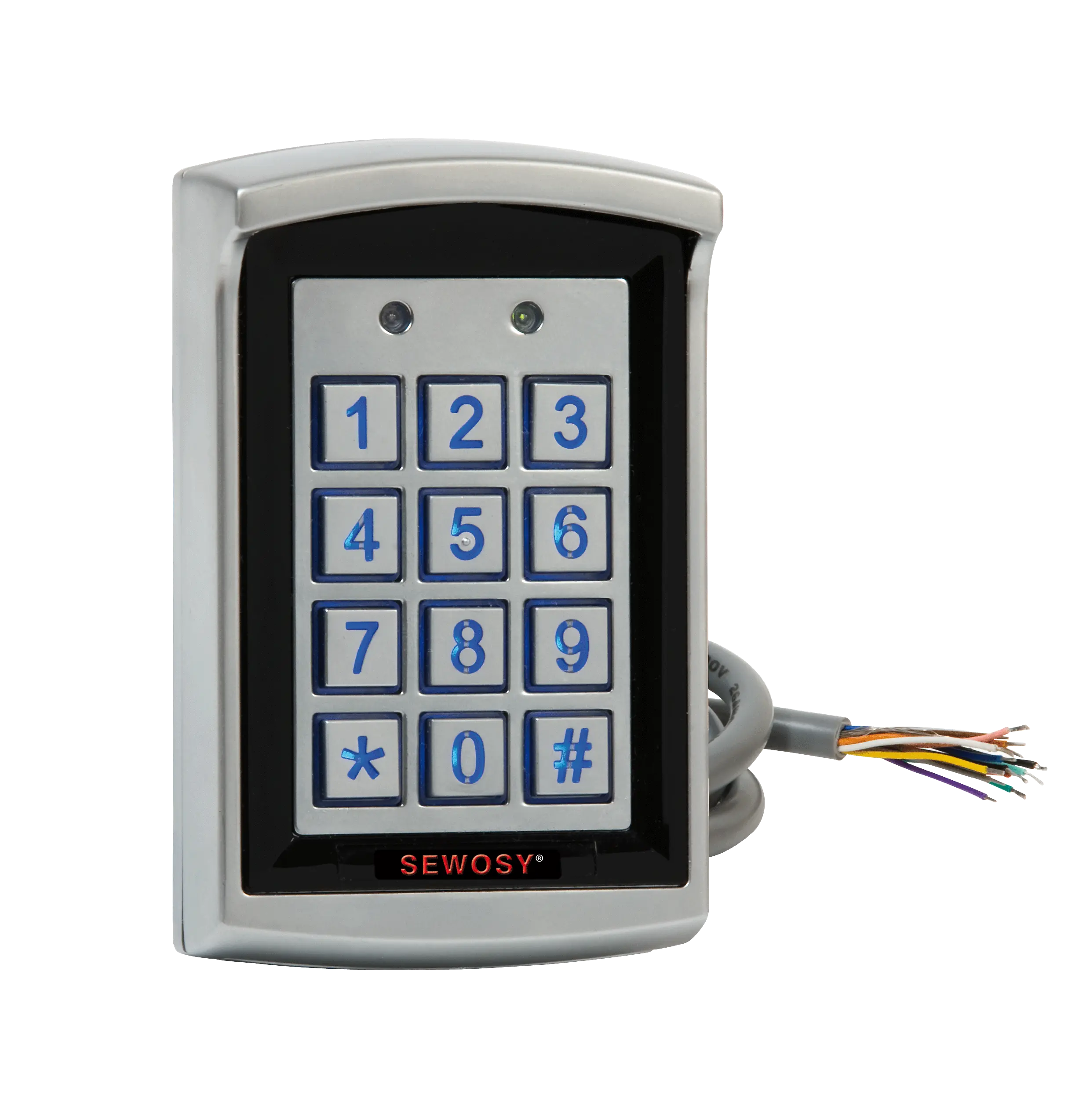 Lecteur de proximité avec clavier de programmation et antenne intégrée 12/24V AC/DC – 125kHz - SEWOSY - KR1000