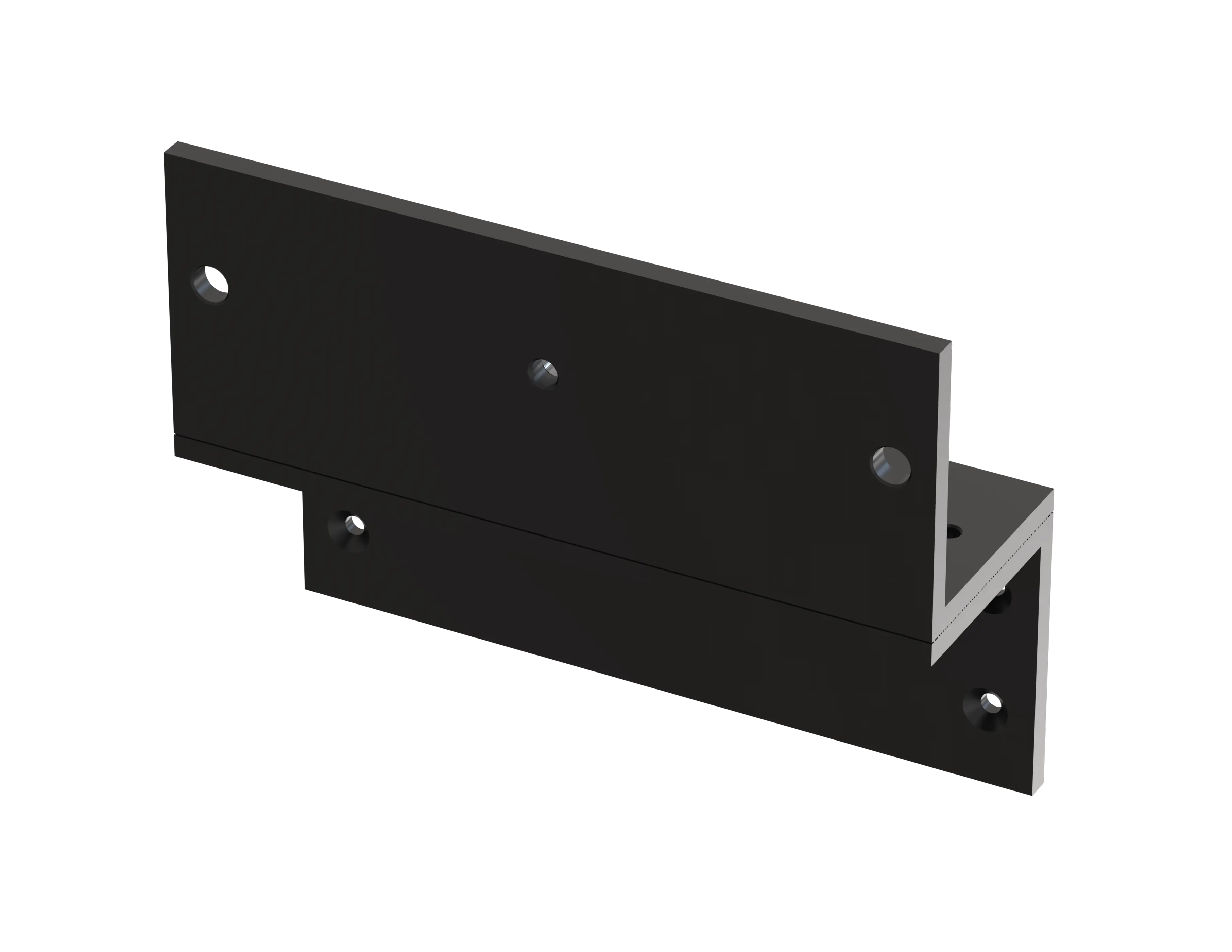 Equerre Z ajustable pour série V550 - Aluminium noir - SEWOSY - V550ZN