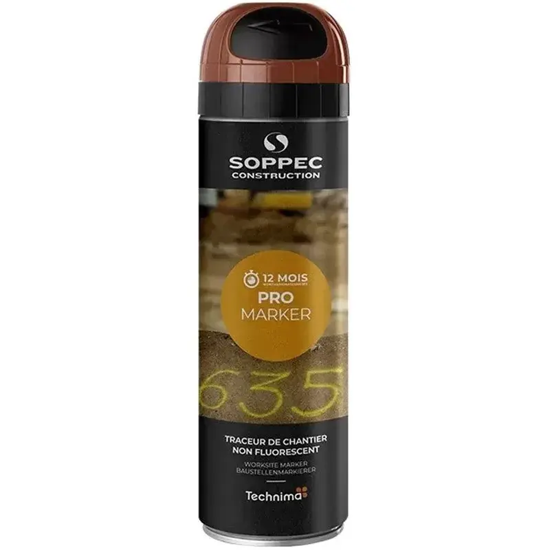 Traceur de chantier Pro Marker non fluorescent durée 12 mois 500ml - SOPPEC - 141509O