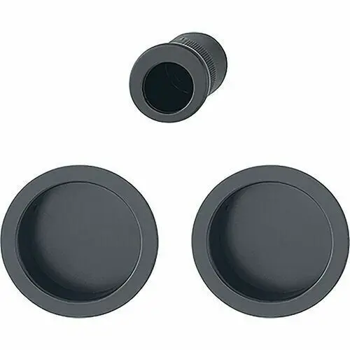 Set coulissant Kit n°5 Aveugle Noir ep.porte 35 mm -HOPPE - 11952982