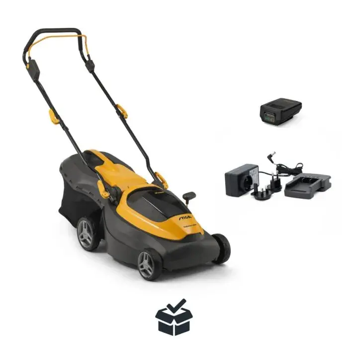 Tondeuse à batterie Collector 140e Kit - STIGA - avec 2 batteries 4Ah - chargeur - 291382068/ST2
