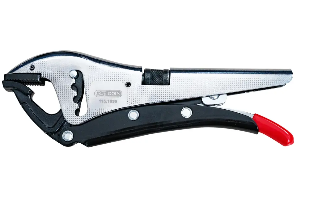Pince étau à crémaillère 9", bec court 0 - 55 mm, L.220 mm - KSTOOLS - 115.1036