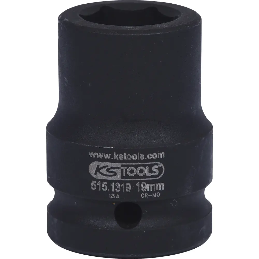 Douille à chocs 6 pans 3/4", 19 mm sur carte - KSTOOLS - 515.1319-E