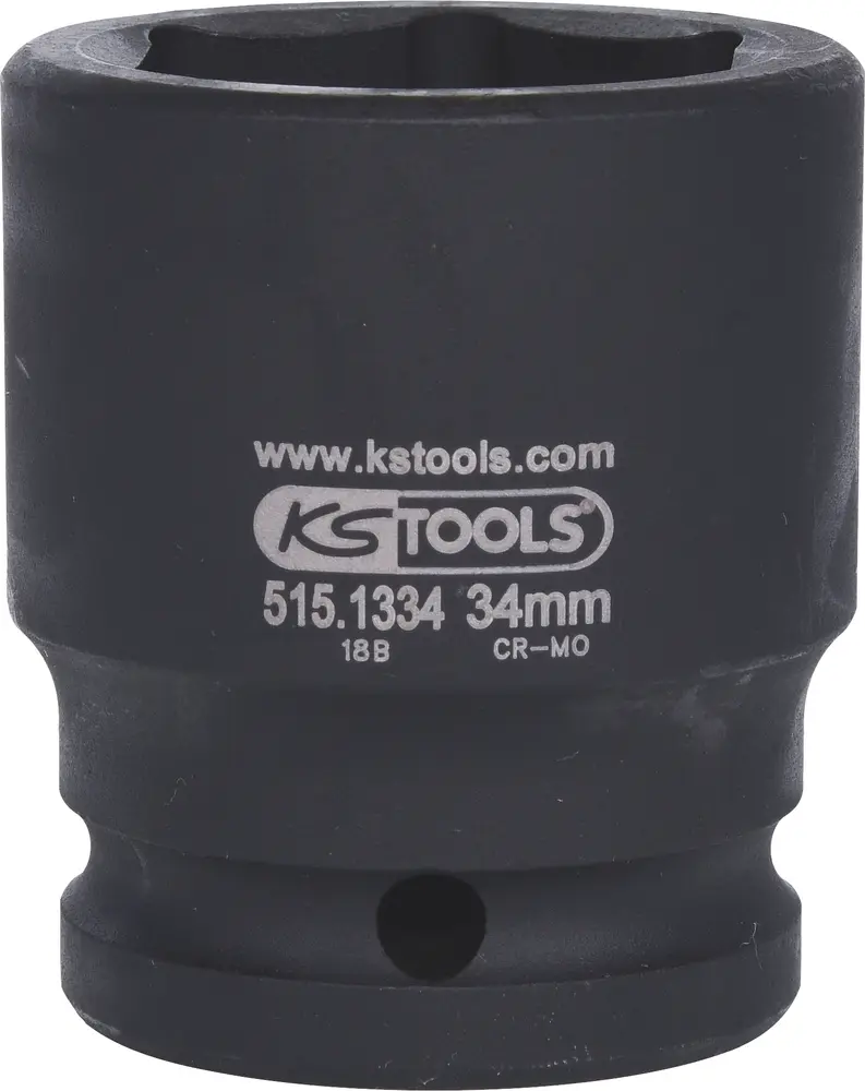 Douille à chocs 6 pans 3/4", 34 mm sur carte - KSTOOLS - 515.1334-E