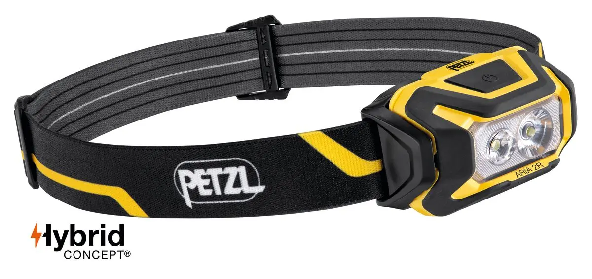 Lampe Aria 2R noir et jaune - PETZL - E070CA00