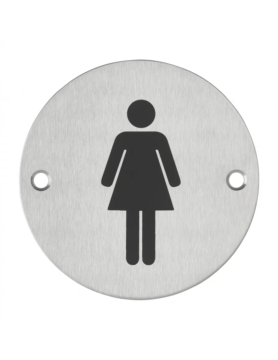 Disque de signalisation WC Femme à visser inox brossé - THIRARD - 67531