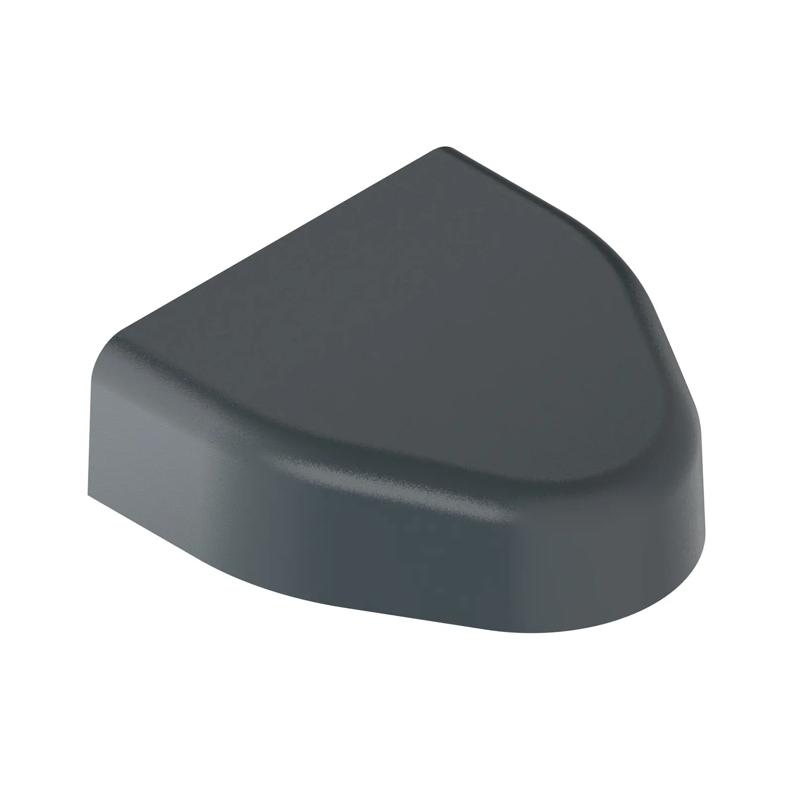 Capot de gond en aluminium - longueur 120 mm - gris anthracite RAL 7016, fine texture classe 2 - TIRARD et BURGAUD - AQU003G7016GCU