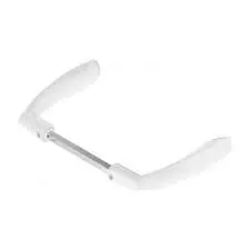 Béquille Marinéa double avec carré de 7 mm - épaisseur 90 à 120 mm - blanc RAL 9016, brillance 80 % - TIRARD et BURGAUD - JE391016CU