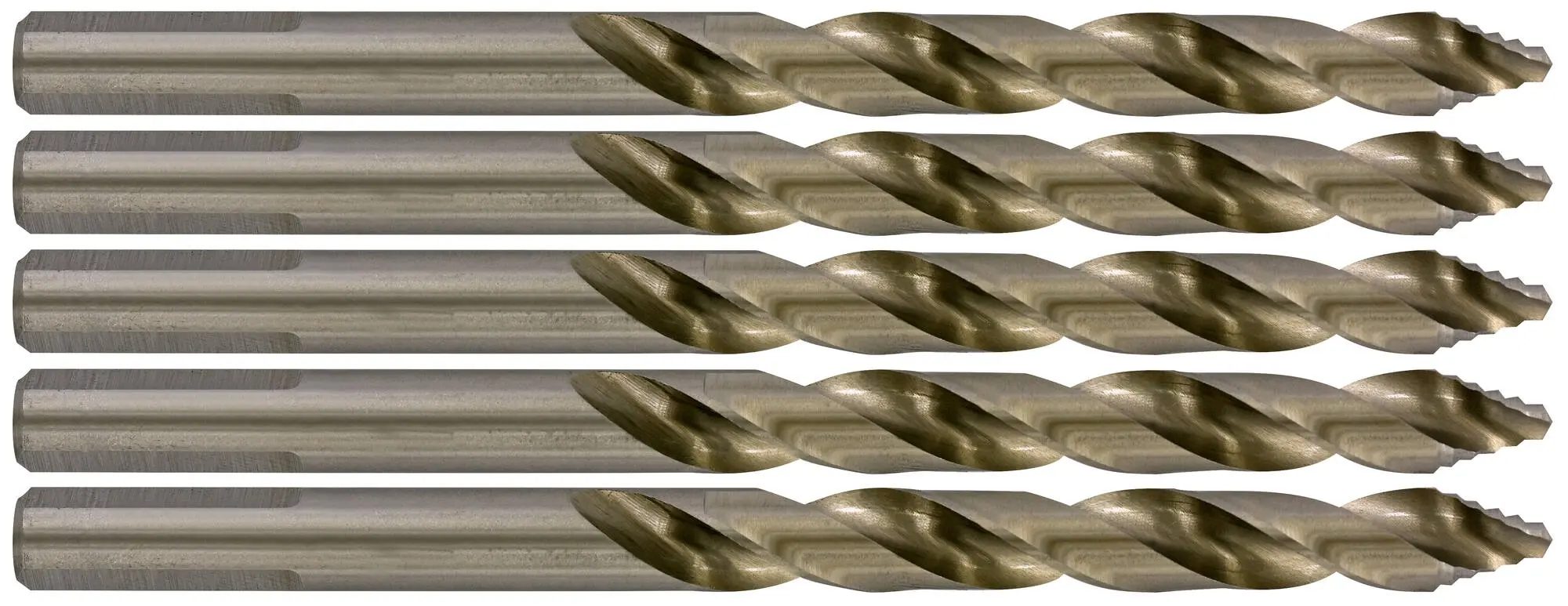 Foret métaux TSP taillé meulé HSS - Affûtage étagé - boîte de 5 unités - TIVOLY - 1145706