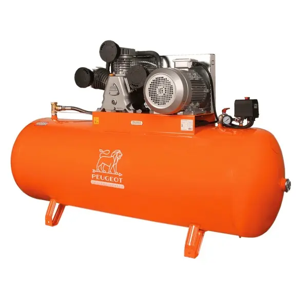  Compresseur à piston 7,5 KW -500 Litres -55 m3/h - 400V triphasé - vitesse lente - PEUGEOT - PCAP500WT55