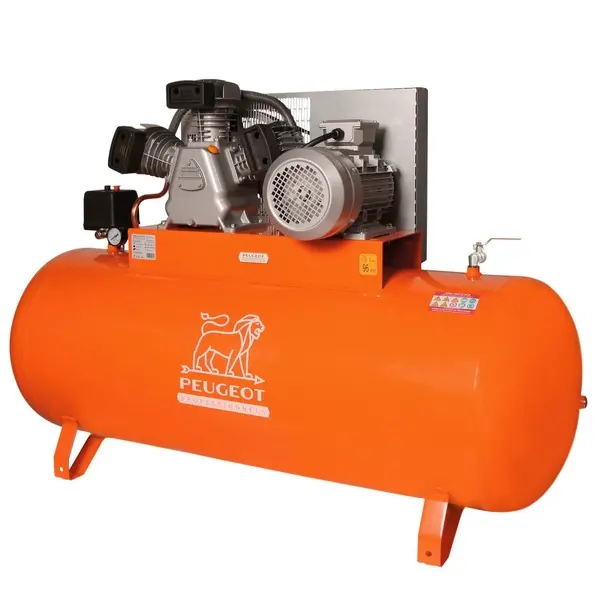 Compresseur à piston 4 KW -270 Litres -35,8 m3/h - 400V triphasé - vitesse lente - PEUGEOT - PCAP270WT35