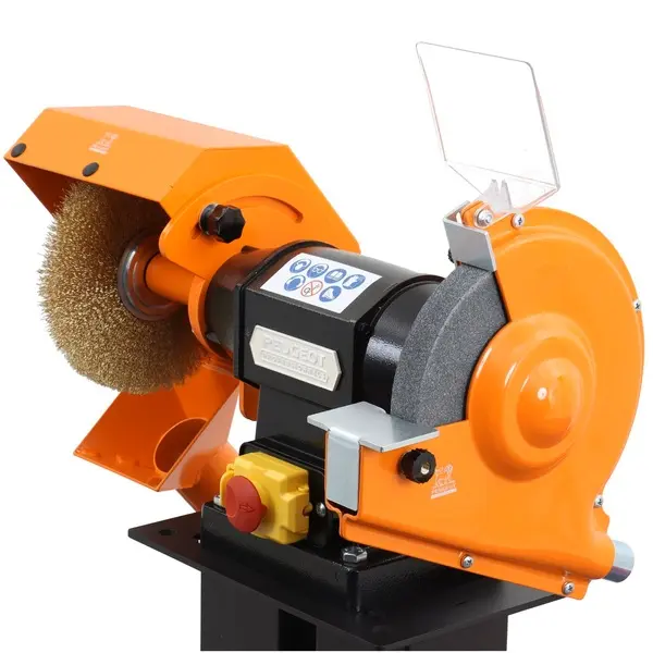 Touret combiné 1 meule abrasive 200mm + 1 brosse 200mm - PEUGEOT - PTMB200