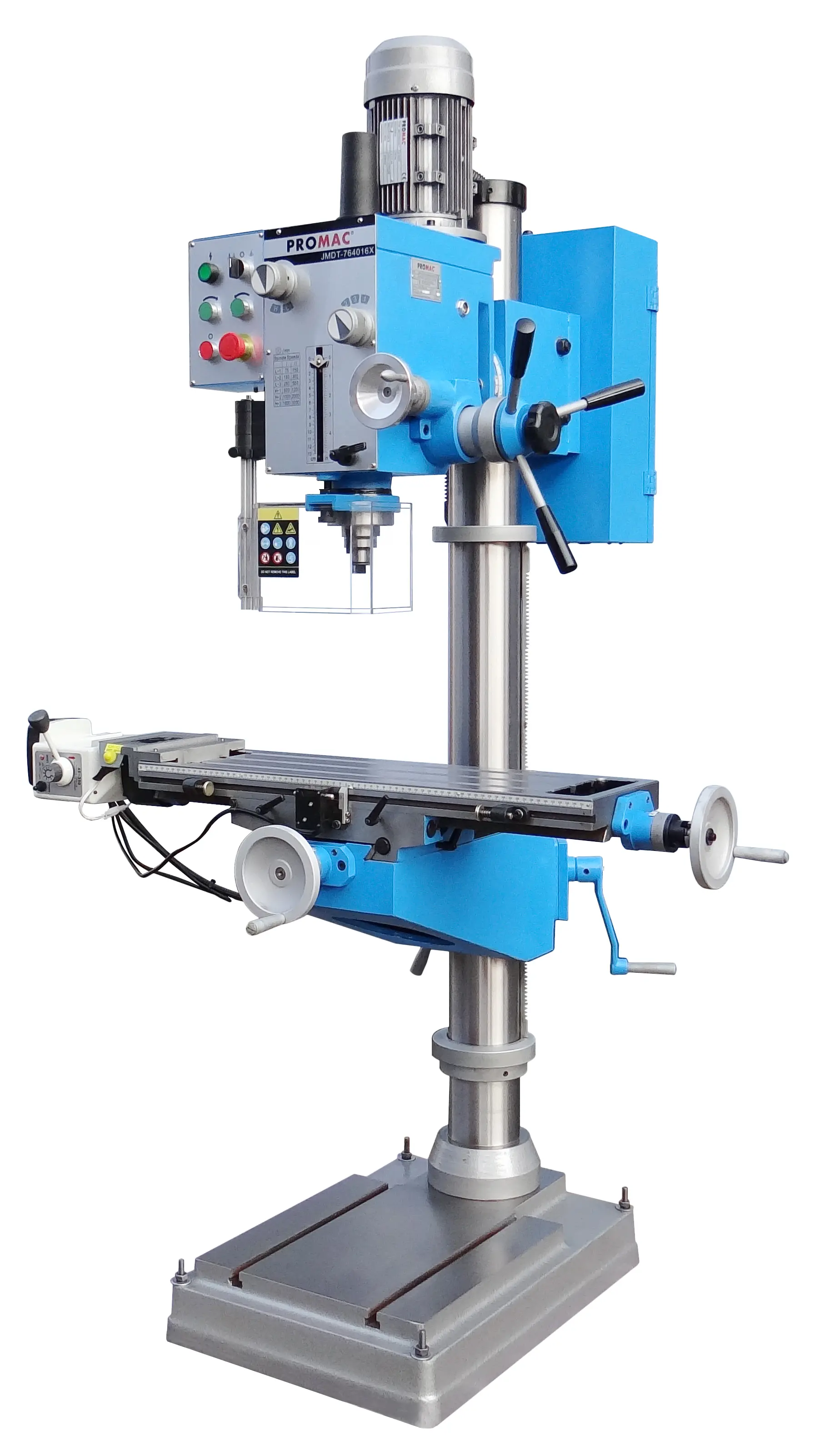 Perceuse fraiseuse taraudeuse sur colonne JMDT-764016X - 400 V / 1500 W - PROMAC TOOL - JMDT-764016X