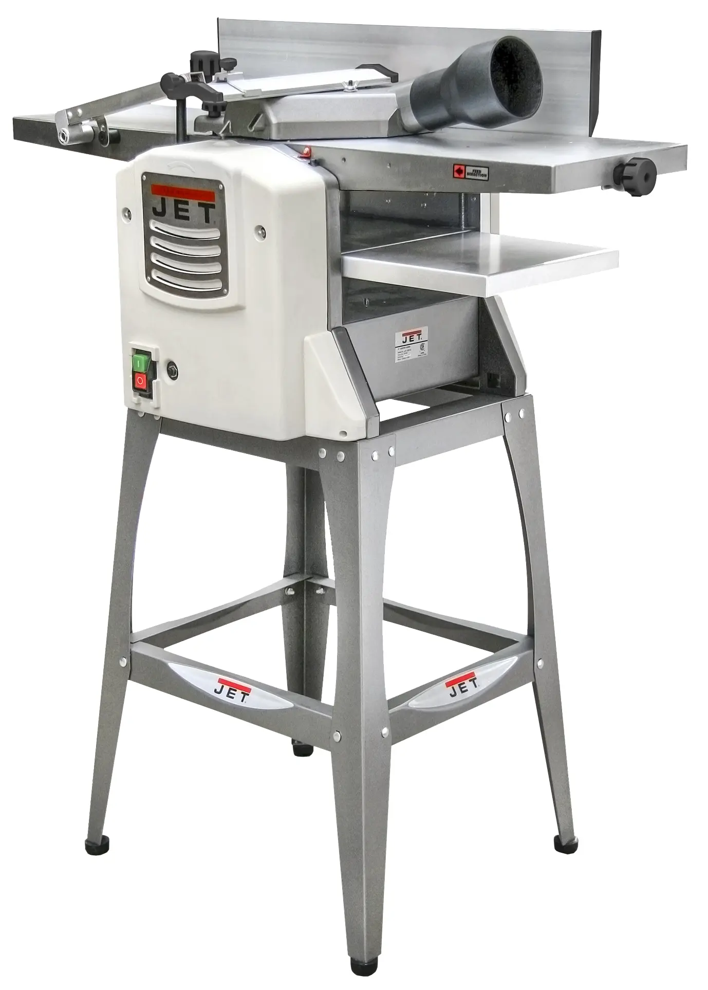 Raboteuse dégauchisseuse - Machine stationnaire compacte et mobile - 230 V / 1.5 kW - JET - JPT-10B