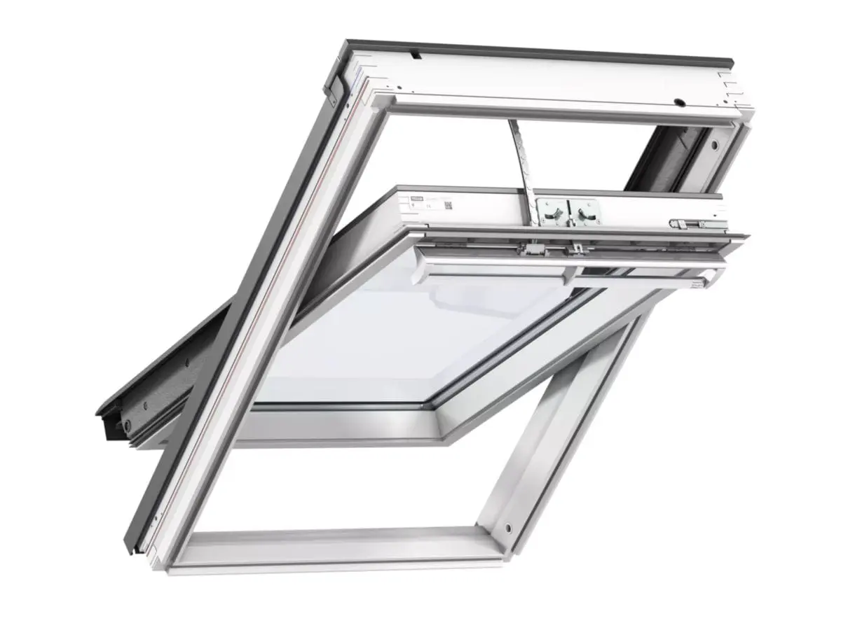 Fenêtre de toit solaire à rotation GGL Confort Blanc 78x98CM - VELUX - GGL MK04 207630