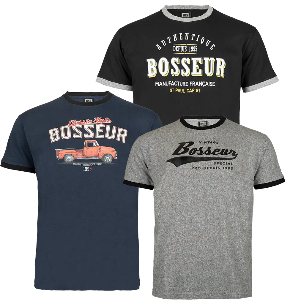 Lot de 3 Tee-Shirts Edition Limitée 2025 - BOSSEUR - 12363
