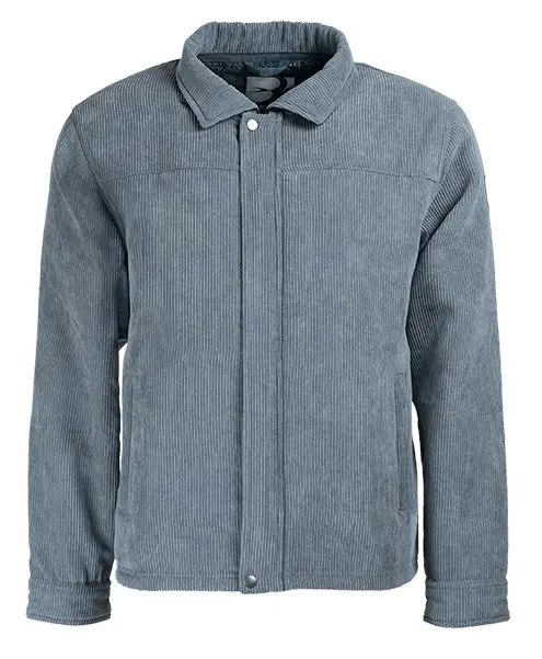 Veste velours comanches gris souris - BOSSEUR - 12253