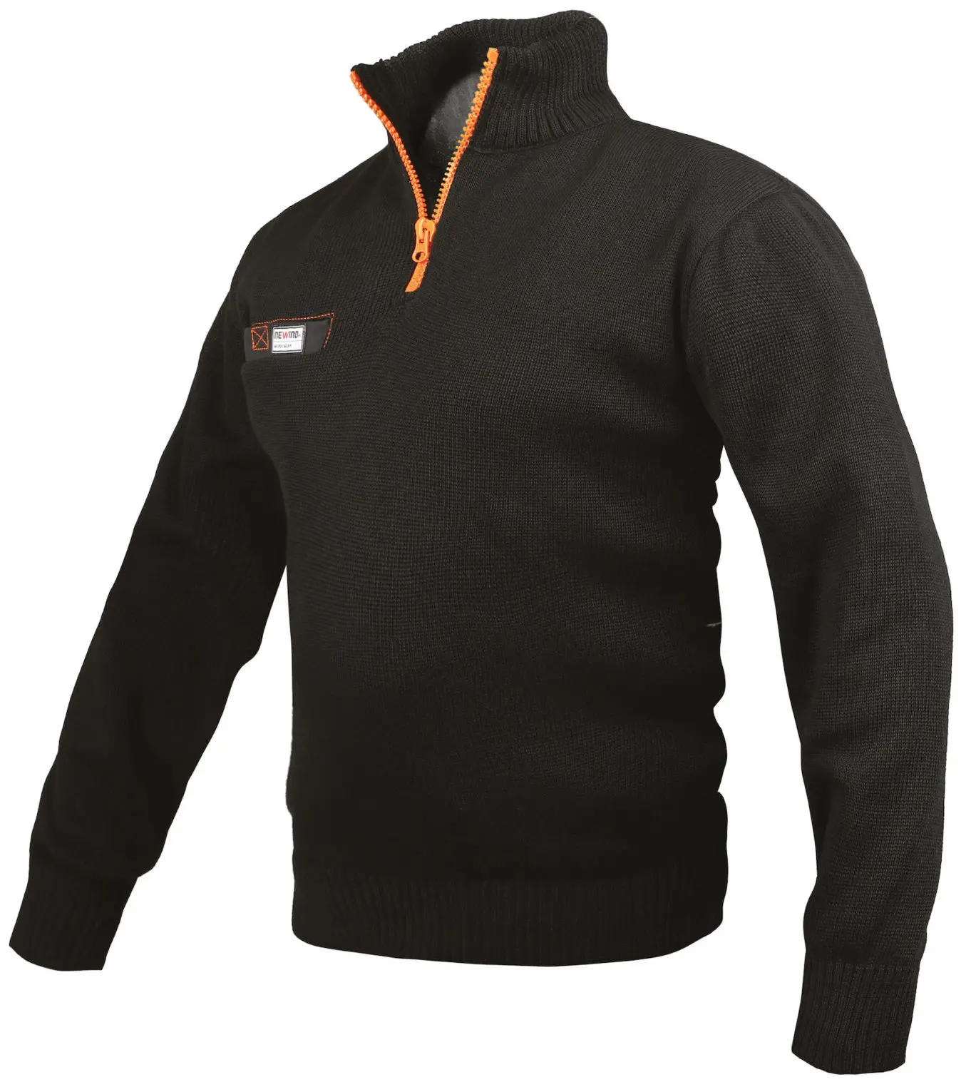 Pull camionneur noir avec membrane STOP RC - Tricots Bonnemaille - STOP RC 07PLA 11