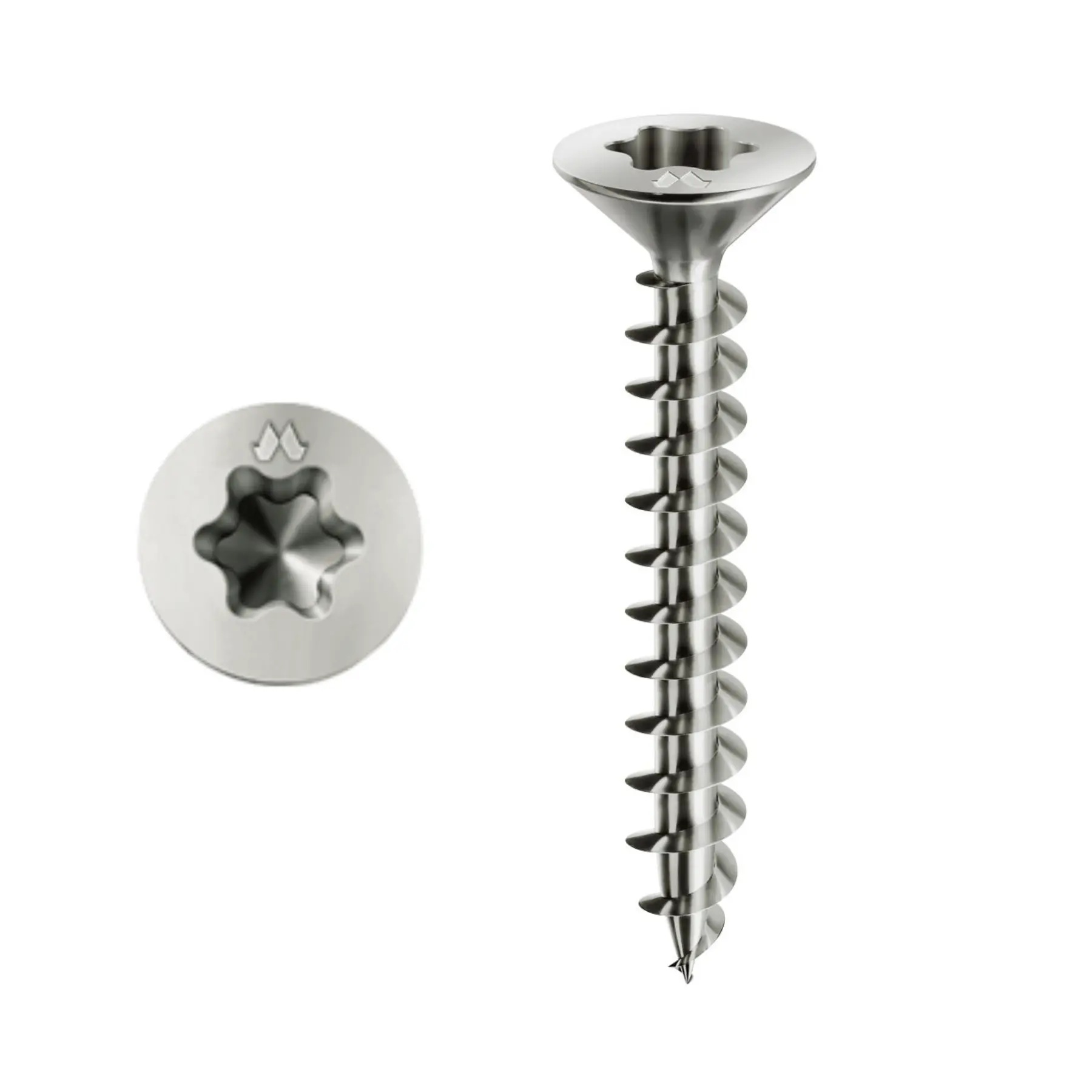 Vis à bois Panelvit Torx MUSTAD TX20 tête fraisée 4.0x30 Filetage total - Boite de 500 - PVACXP400300C8C