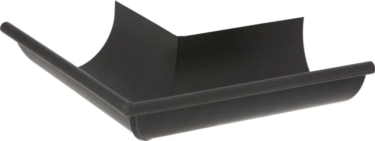 Equerre 1/2 ronde de 25 extérieure sans pince anthra-zinc - VMZINC - 220030913