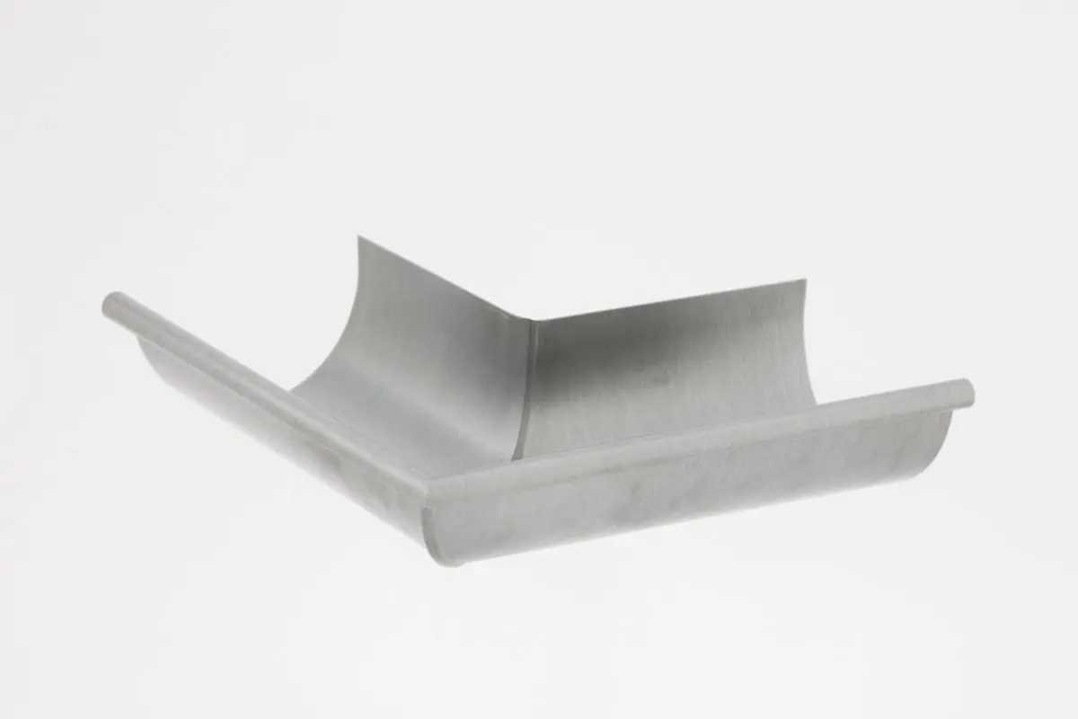 Equerre 1/2 ronde de 25 extérieure sans pince zinc naturel - VMZINC - 220030914