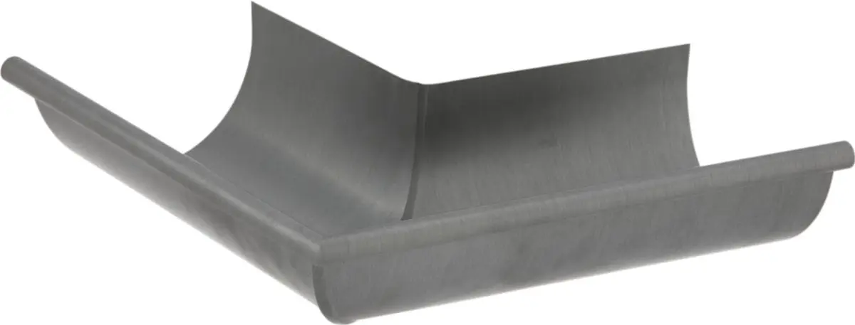 Equerre 1/2 ronde de 25 extérieure sans pince Quartz zinc - VMZINC - 220030915