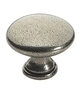 Bouton anglais Zamak vieux fer CADAP