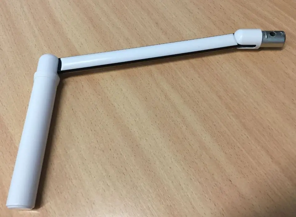 Poignée de Manivelle de store articulée  Blanche