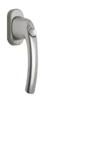 Poignée de fenêtre  TOKYO à bouton poussoir-[Finition:F9016 Alu blanc]