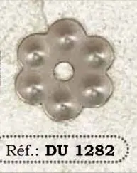 Rosace de meuble DU 1282 Fer rouillé ciré