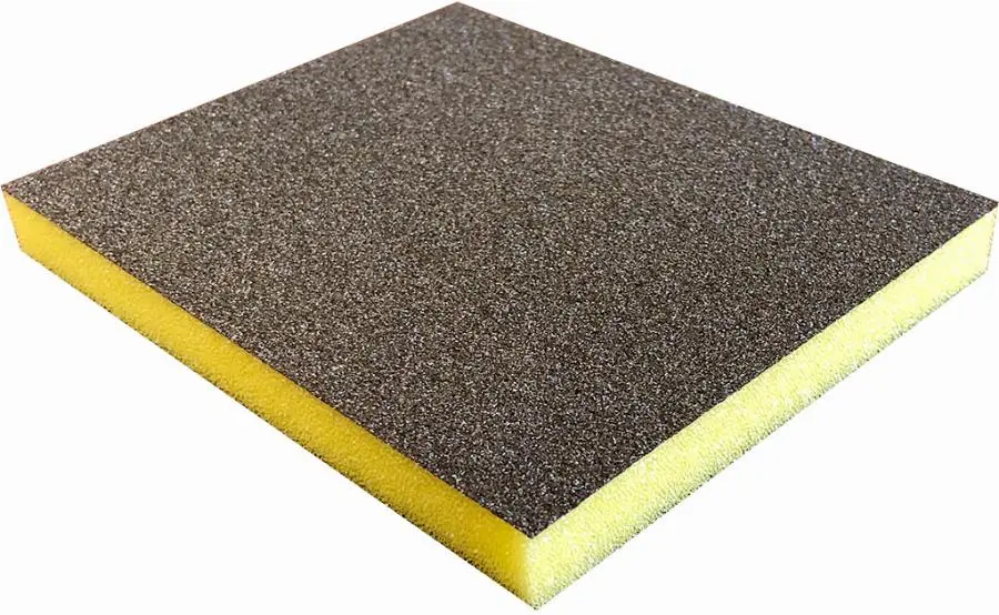 Eponge 2 Flex Pad fine Jaune 120x98x13 Grain 100 - SIA ABRASIVES - F03E00R8GF