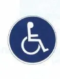 Disque signalisation D.300 "Logo Handicapé"