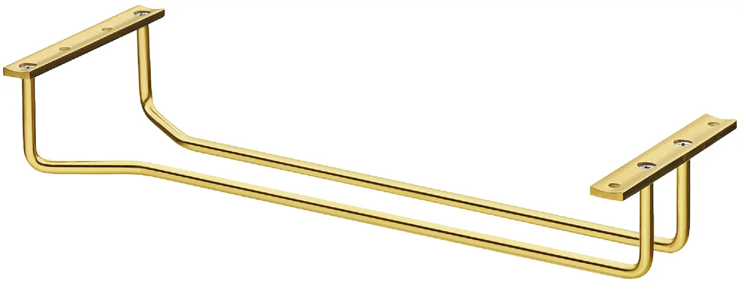 Support verres à pied aspect laiton PDV  L.350mm