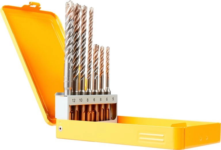 Coffret metal 7 forets SDS-Plus XLR DEWALT - 4 taillants - DT8976-QZ